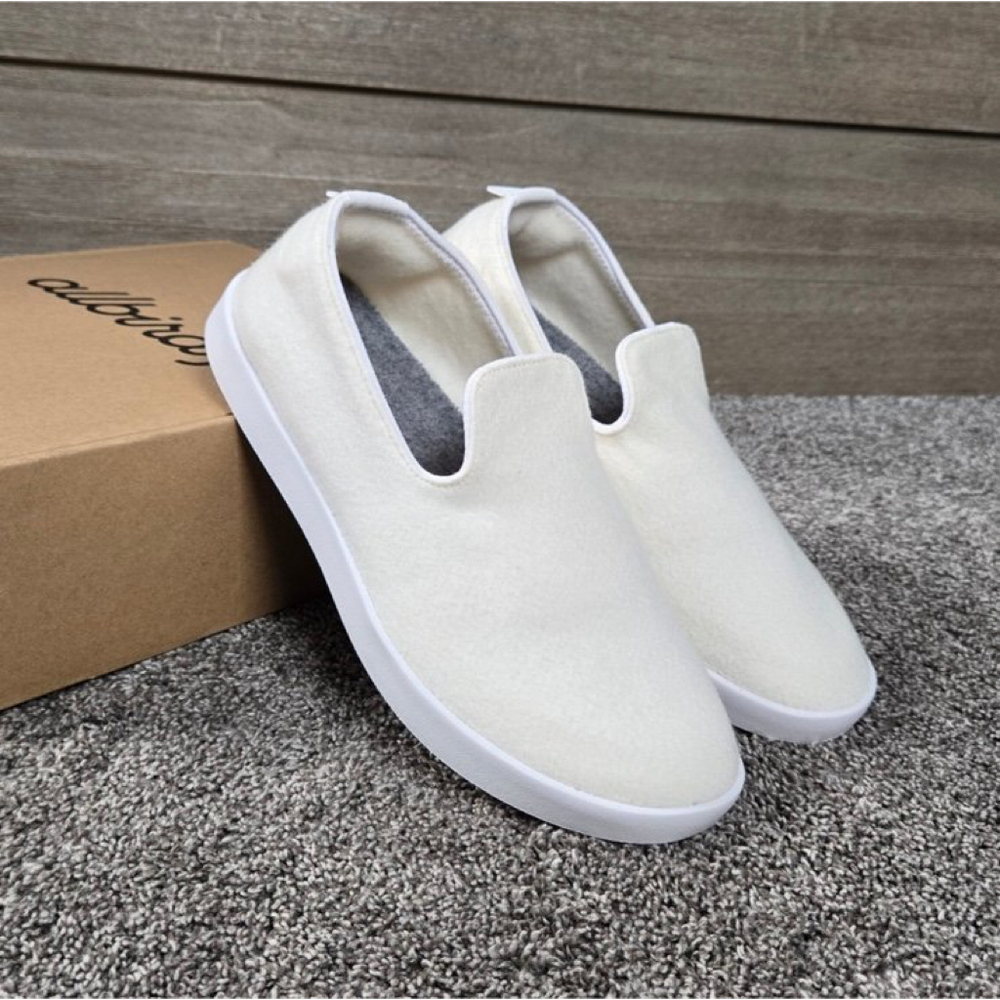 Allbirds White Wool Loungers, Size 7